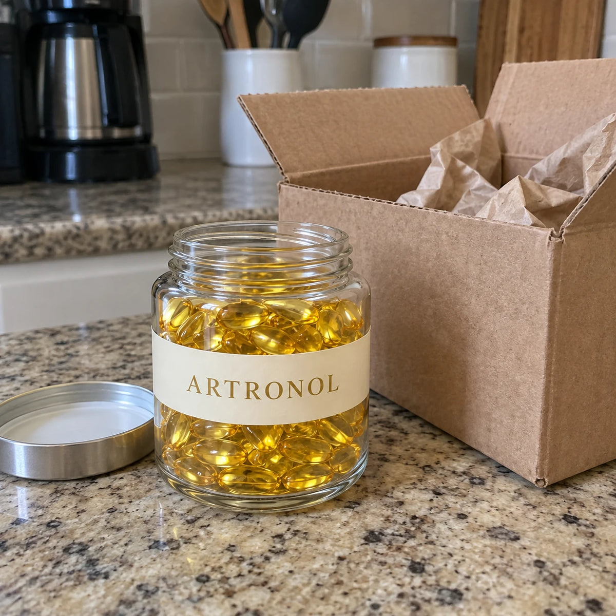 Artronol – capsule dorate, dettaglio del prodotto 3